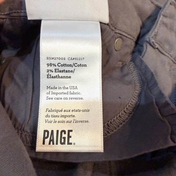 PAIGE Verdugo Ultra Skinny Gray patterned Jeans - Picture 8 of 8